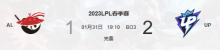 2023LPL春季赛1.31ALvsUP比赛介绍